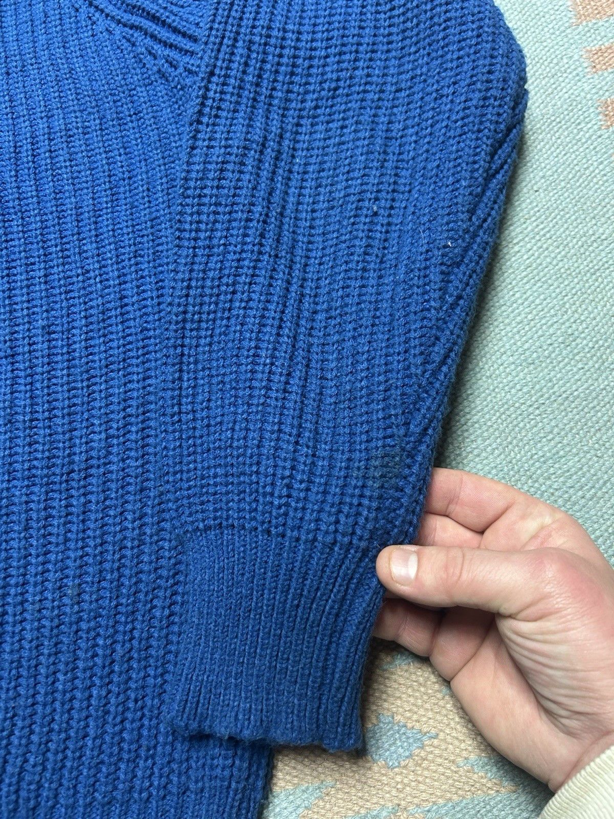 Vintage Sears acrylic sweater chunky cable knit raglan crewneck XL Size US XL / EU 56 / 4 - 2 Thumbnail
