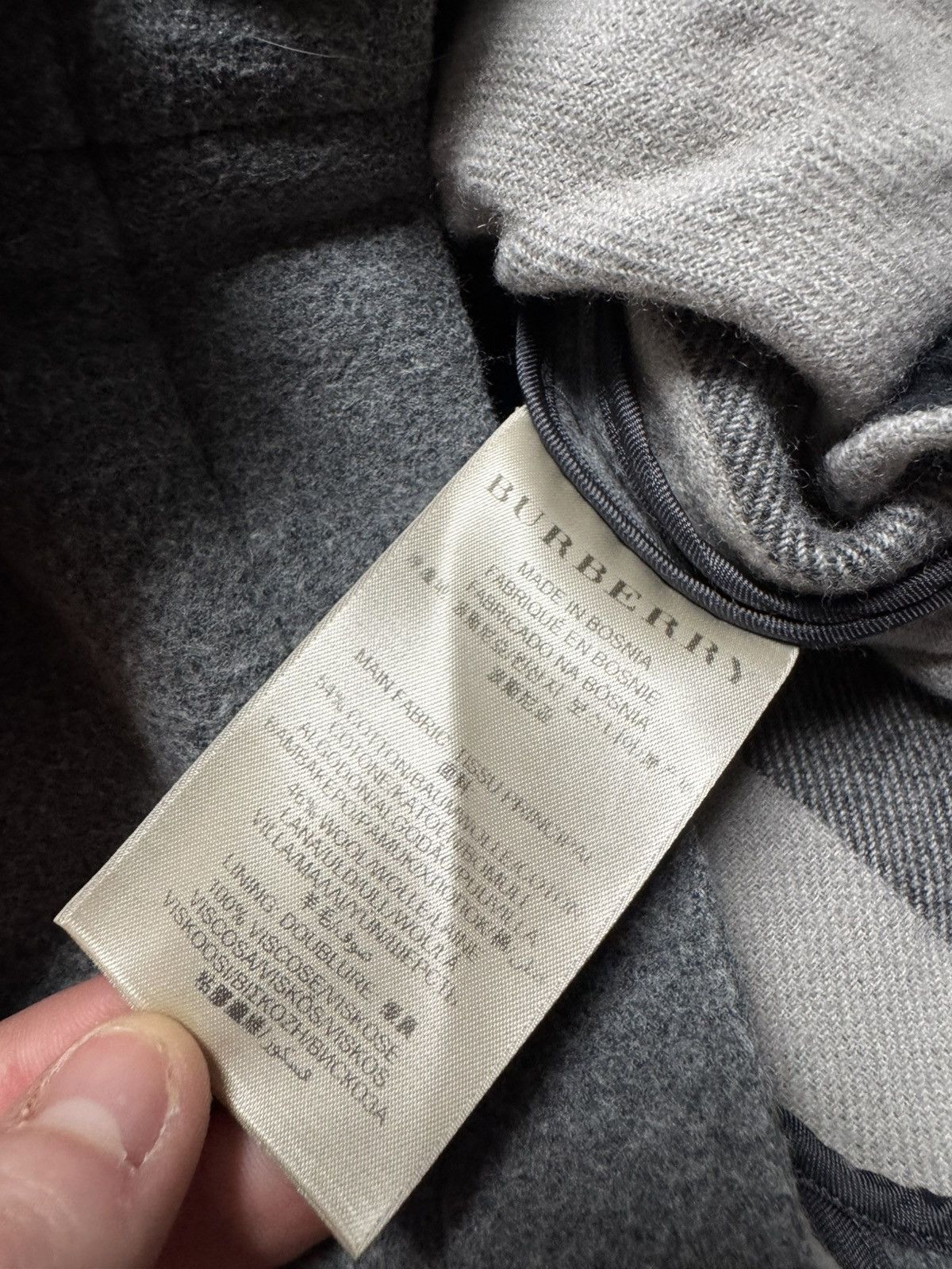 Burberry Burberry Full pattern wool Coat grey XS Size US XS / EU 42 / 0 - 6 Thumbnail