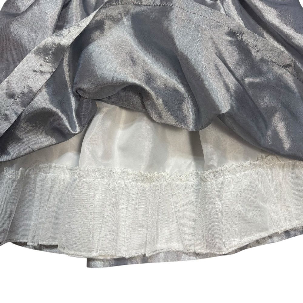 Other New Joe-Ella Grey Satin Bow A-Line Sequin Dress Size 2 Size XXS / US 00 / IT 34 - 7 Thumbnail