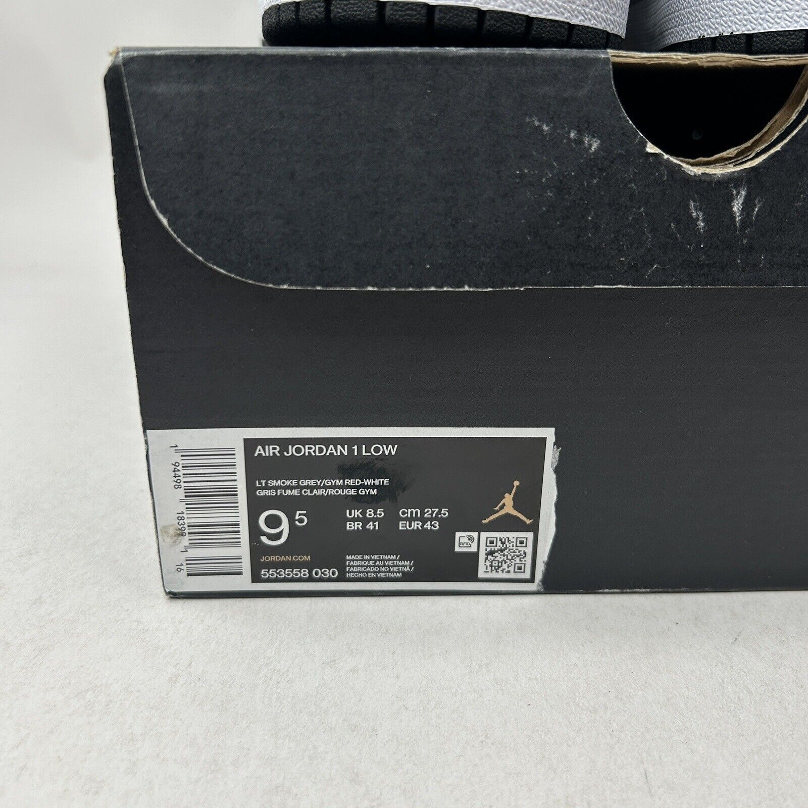 Nike Nike Air Jordan 1 Low Retro “Light Smoke Grey” 2023 Size US 9.5 / EU 42-43 - 5 Thumbnail