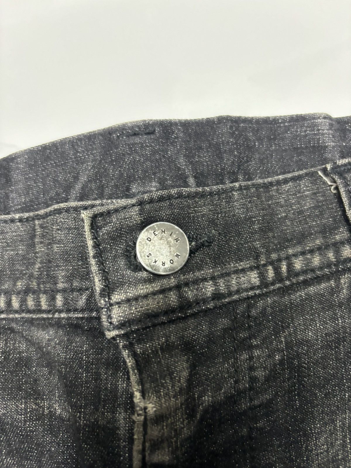 KOJIMA GENES × Yohji Yamamoto MADE IN JAPAN DENIM WORKS KOJIMA BLACK COAT JEANS Size US 33 - 9 Thumbnail
