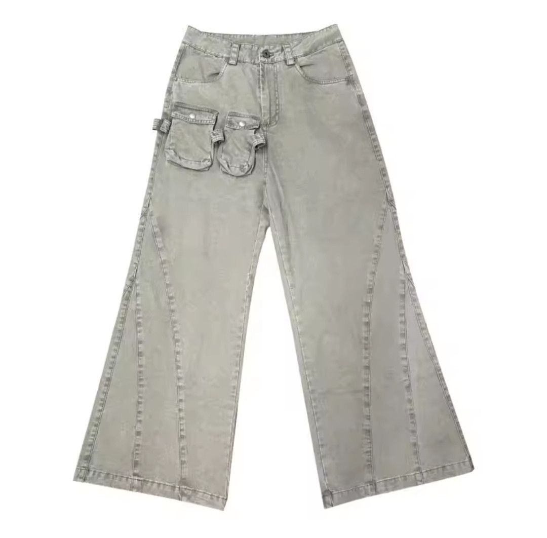 Japanese Brand × Jean 3 Dimensions Pocket Patchwork Cargo Jeans Size US 32 / EU 48 - 5 Thumbnail