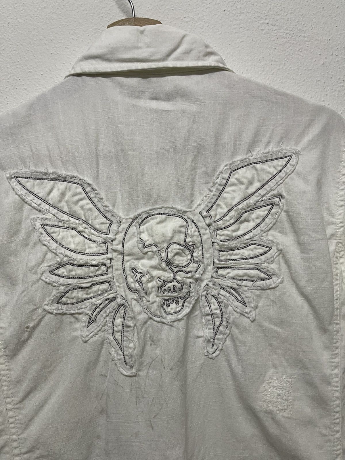 In The Attic 2000s IN THE ATTIC STUDDED WESTERN SNAP BUTTON DISTRESSED Size US M / EU 48-50 / 2 - 13 Thumbnail