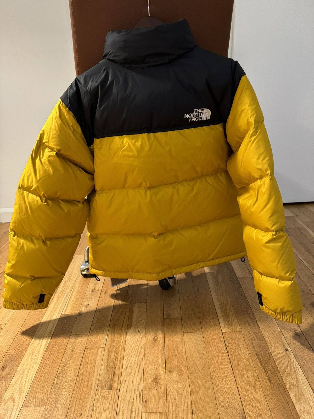 image of The North Face 1996 Retro Nuptse Puffer Jacket Men’S Yellow, Men's (Size Medium)