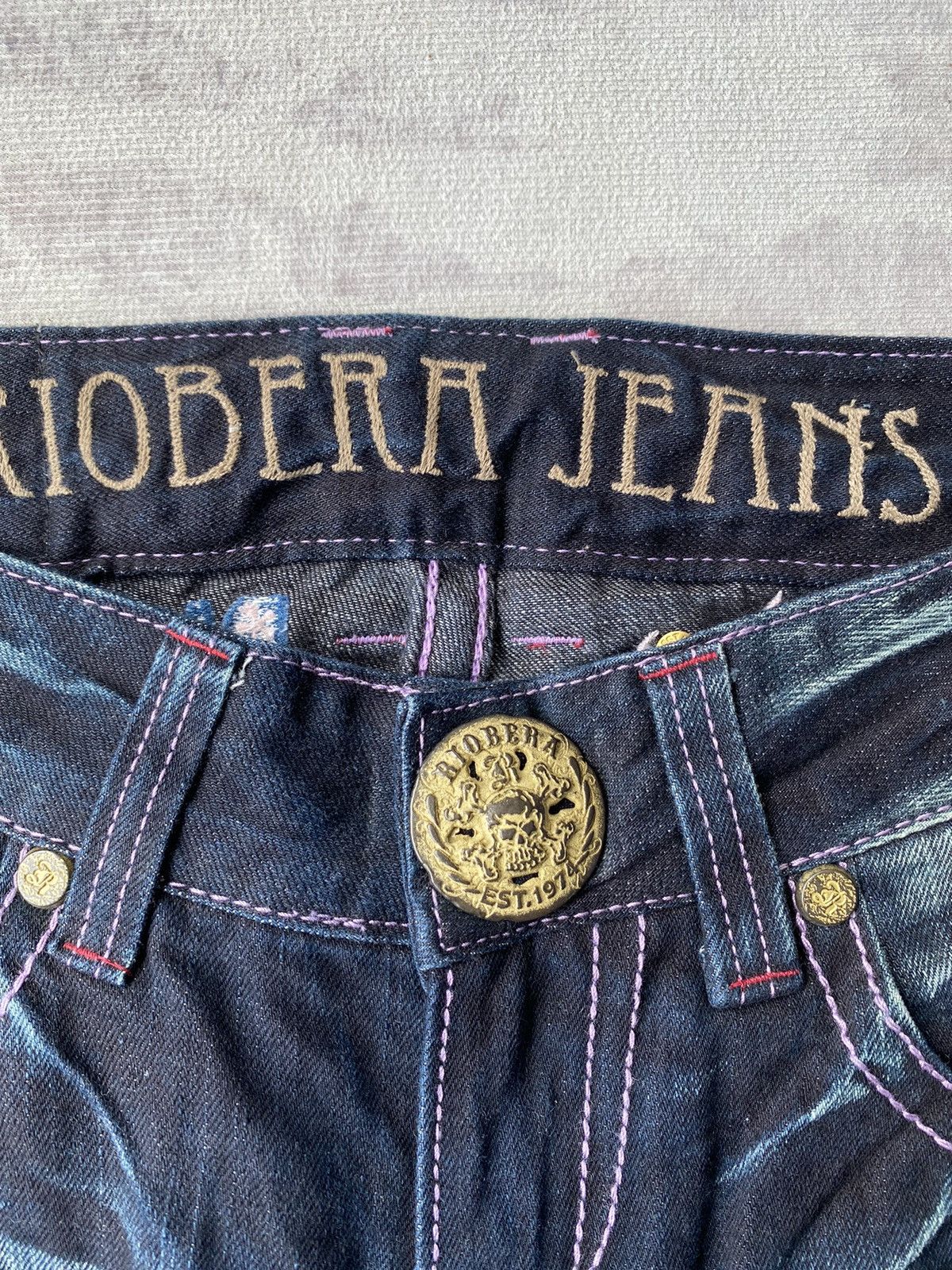 If Six Was Nine Vintage Riobera Embroidered Flared Denim Size US 32 / EU 48 - 7 Thumbnail