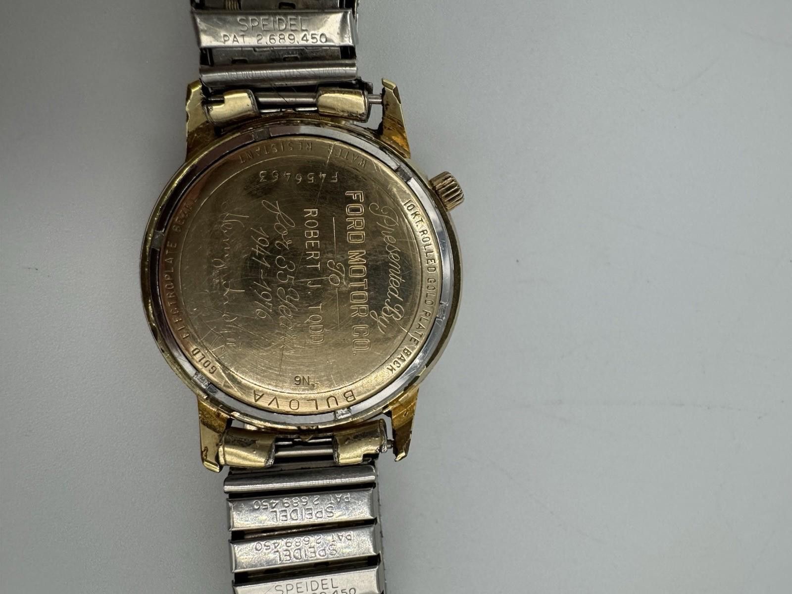Bulova 1976 Bulova Accutron Watch Henry Ford II 10kt Gold Bulova Size ONE SIZE - 8 Thumbnail