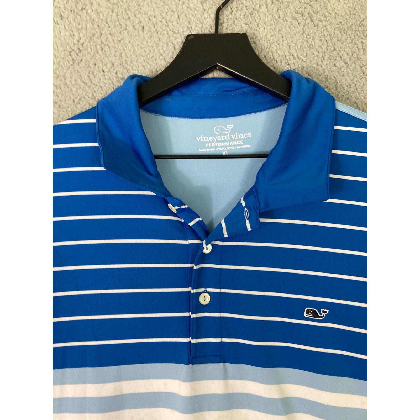 Vineyard Vines Vineyard Vines Men's XL Blue Spandex Golf Shirt Performance Size US XL / EU 56 / 4 - 8 Thumbnail