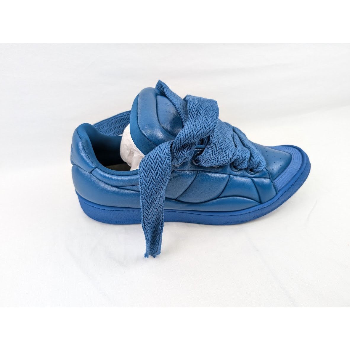 Lanvin o1rshd1 Curb XL Low Top Sneakers in Blue Size US 11 / EU 44 - 3 Thumbnail