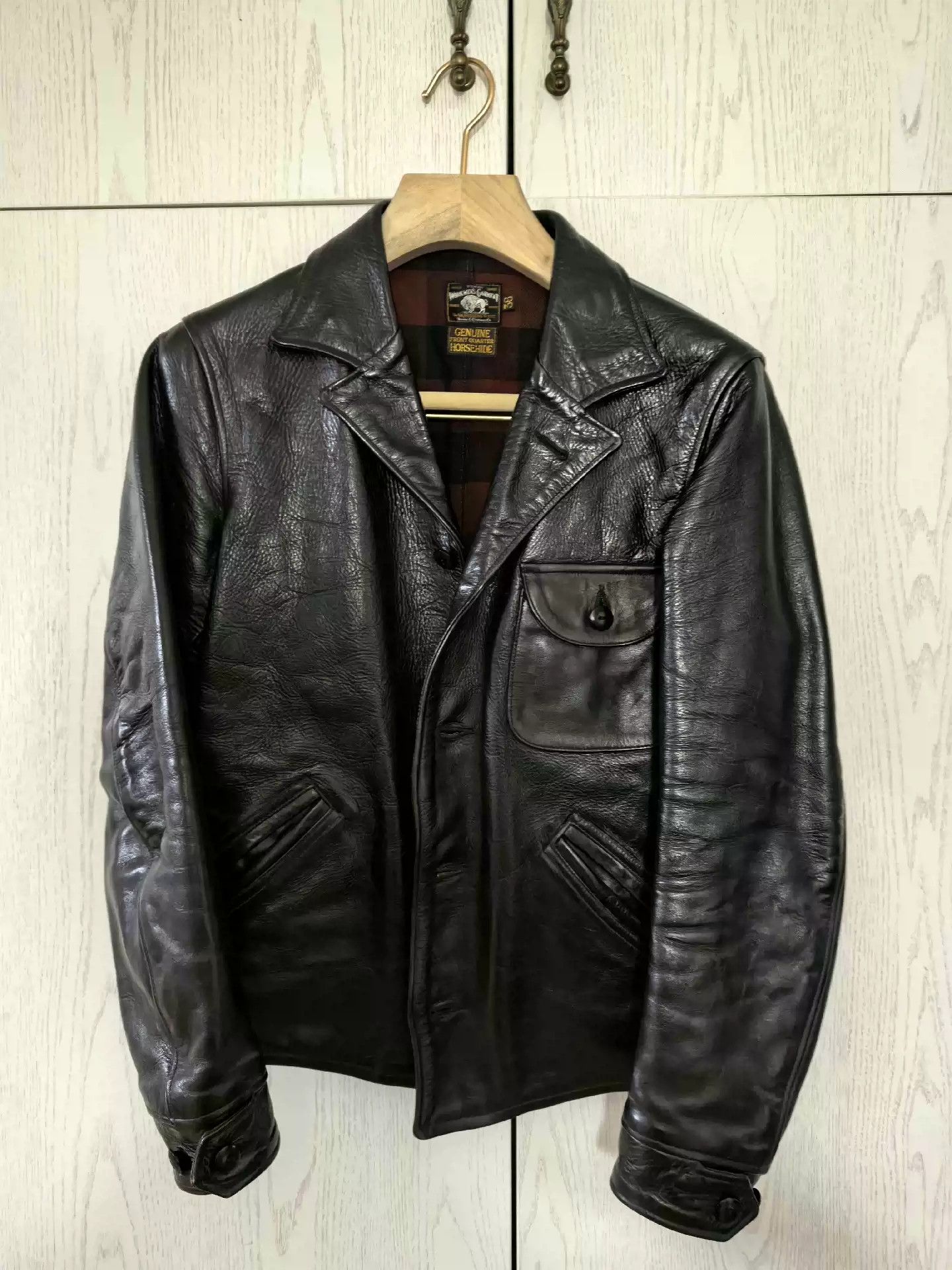 image of Freewheelers Four Corners Of Leather Clothes in Black, Men's (Size Medium)