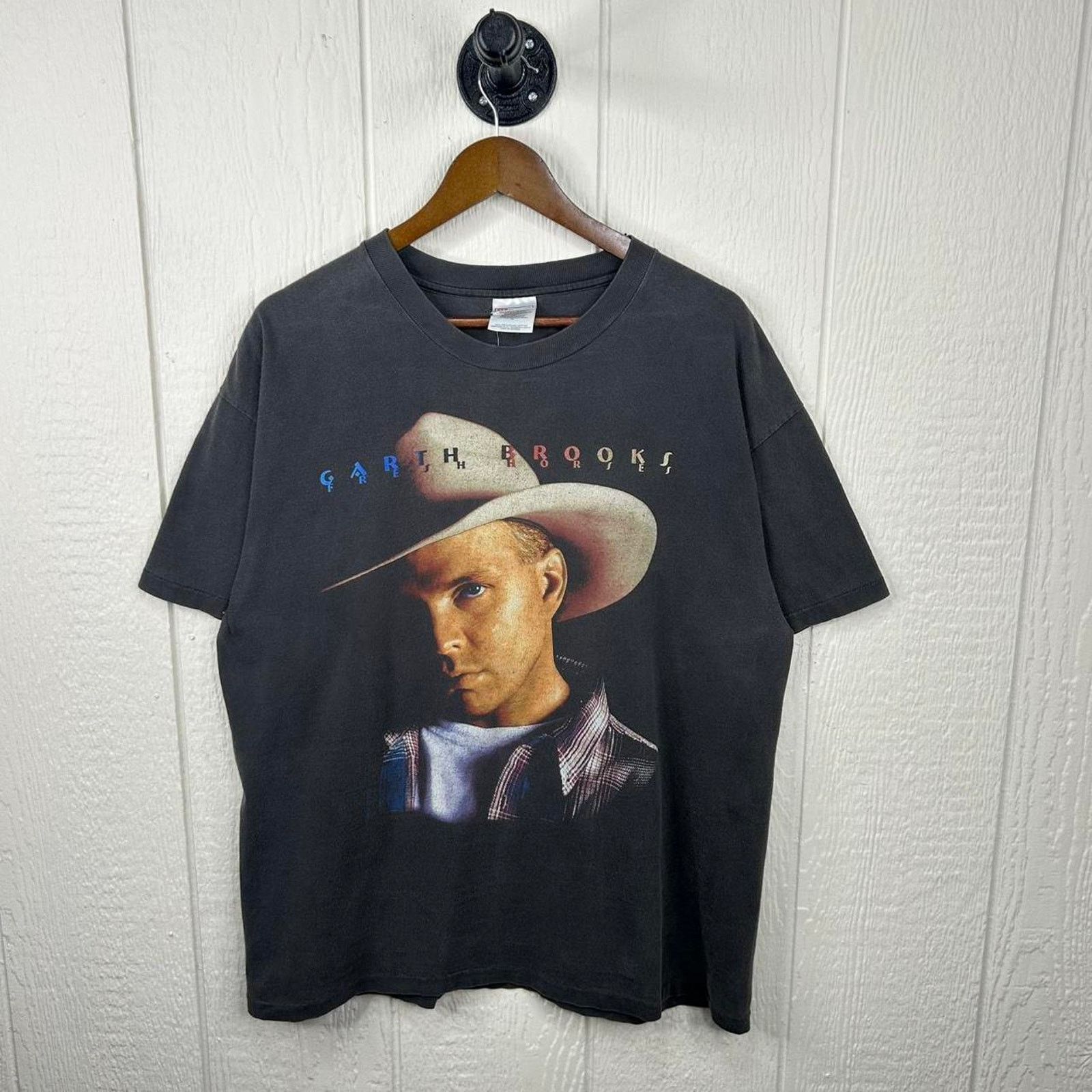 Hanes Vintage Garth Brooks Fresh Horses Concert Tour Tee X-Large Size US XL / EU 56 / 4 - 1 Thumbnail