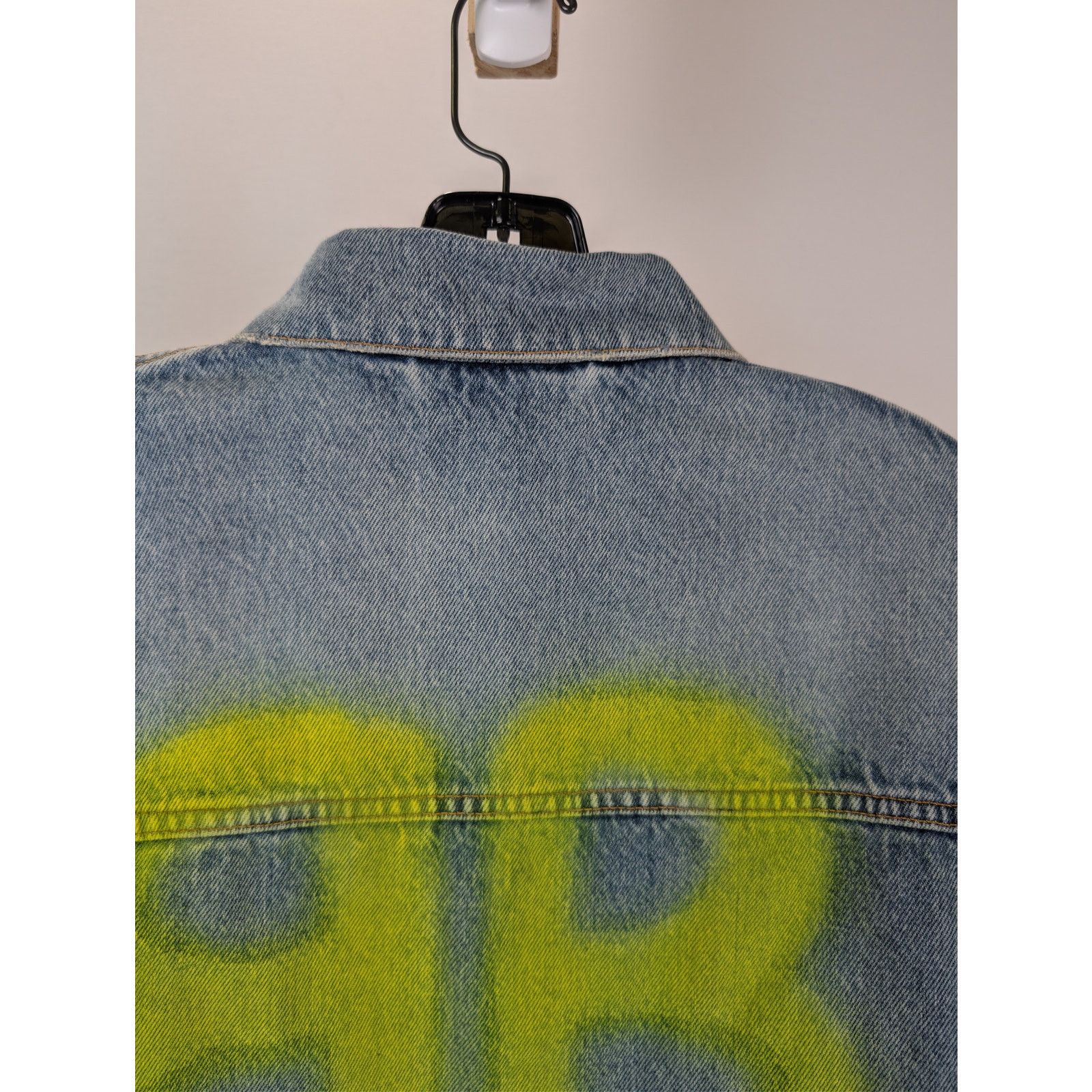 Balenciaga o1rshd1 Denim Organic Japanese Twill Jacket in Green/Olive Size US M / EU 48-50 / 2 - 14 Thumbnail