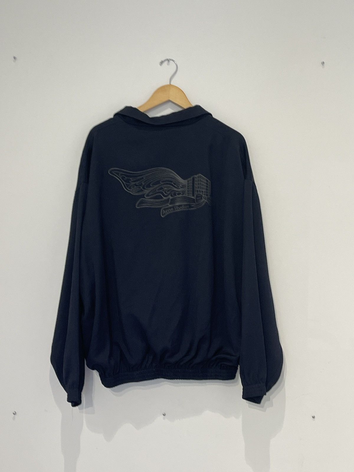 Acne Studios Acne Studios Fluid Tracksuit Jacket Navy Size US L / EU 52-54 / 3 - 3 Thumbnail