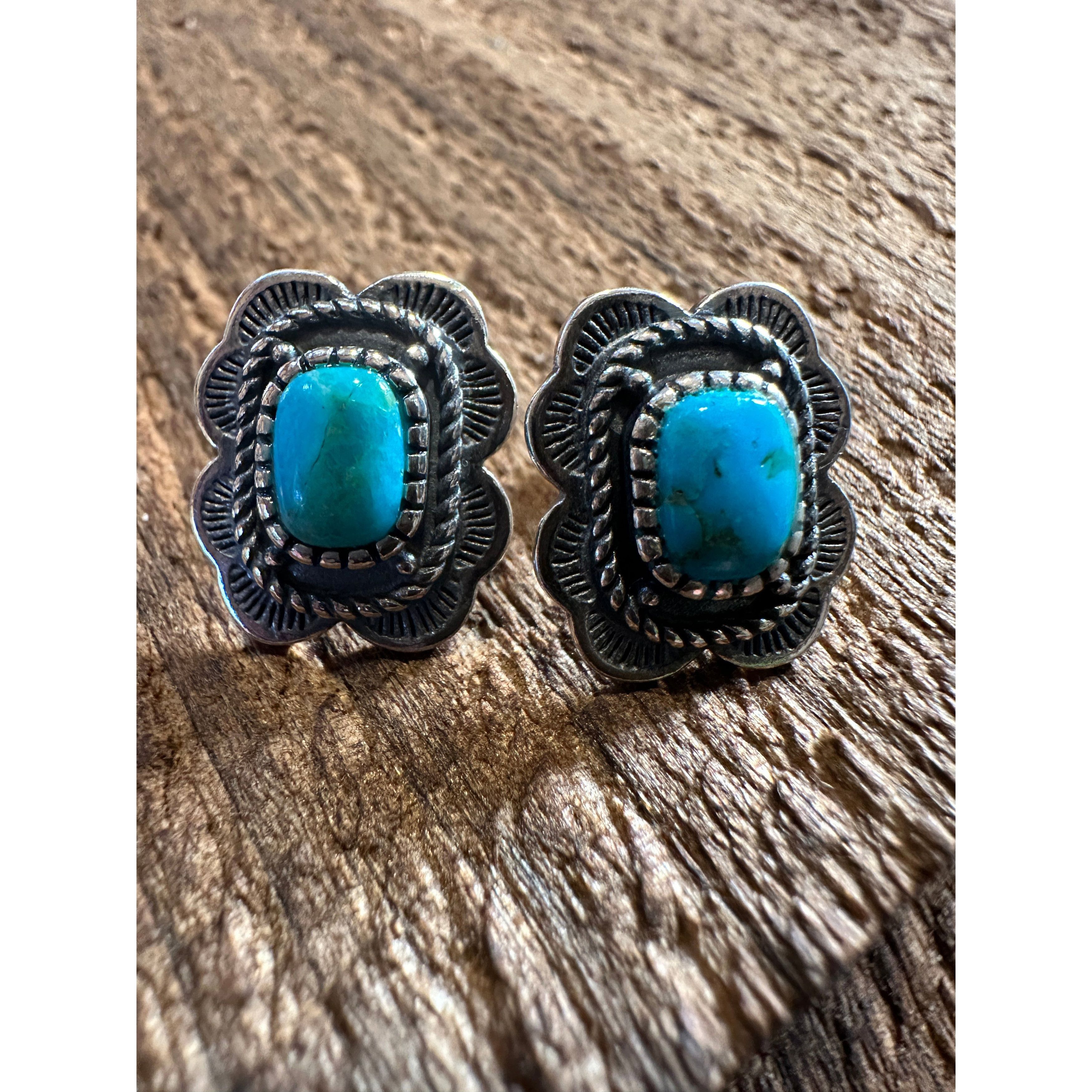 Other Arizona Turquoise Dreamcatcher Sterling Silver Stud Earrings Size ONE SIZE - 1 Thumbnail