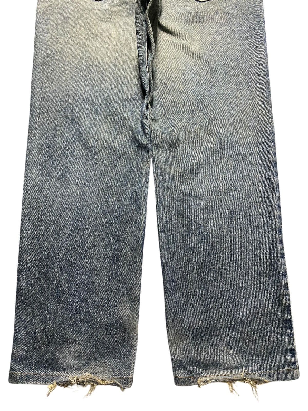 Edwin Vintage Edwin 404 Faded Wash Distressed Loose Jeans Size US 34 / EU 50 - 6 Thumbnail