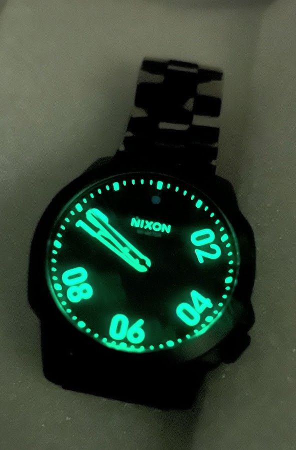 Nixon Nixon Watches The Ranger Quartz Analog 40mm GITD Numbers Y2K Size ONE SIZE - 11 Thumbnail