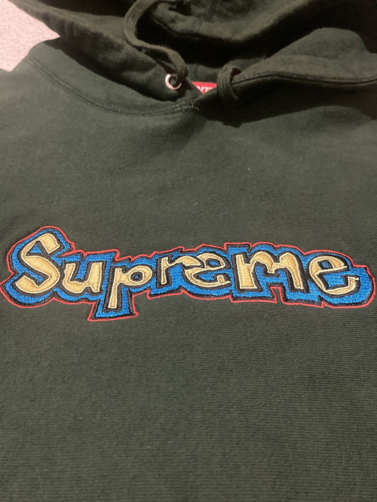 image of Supreme Gonz Logo Hoodie in Forest Green, Men's (Size XL)