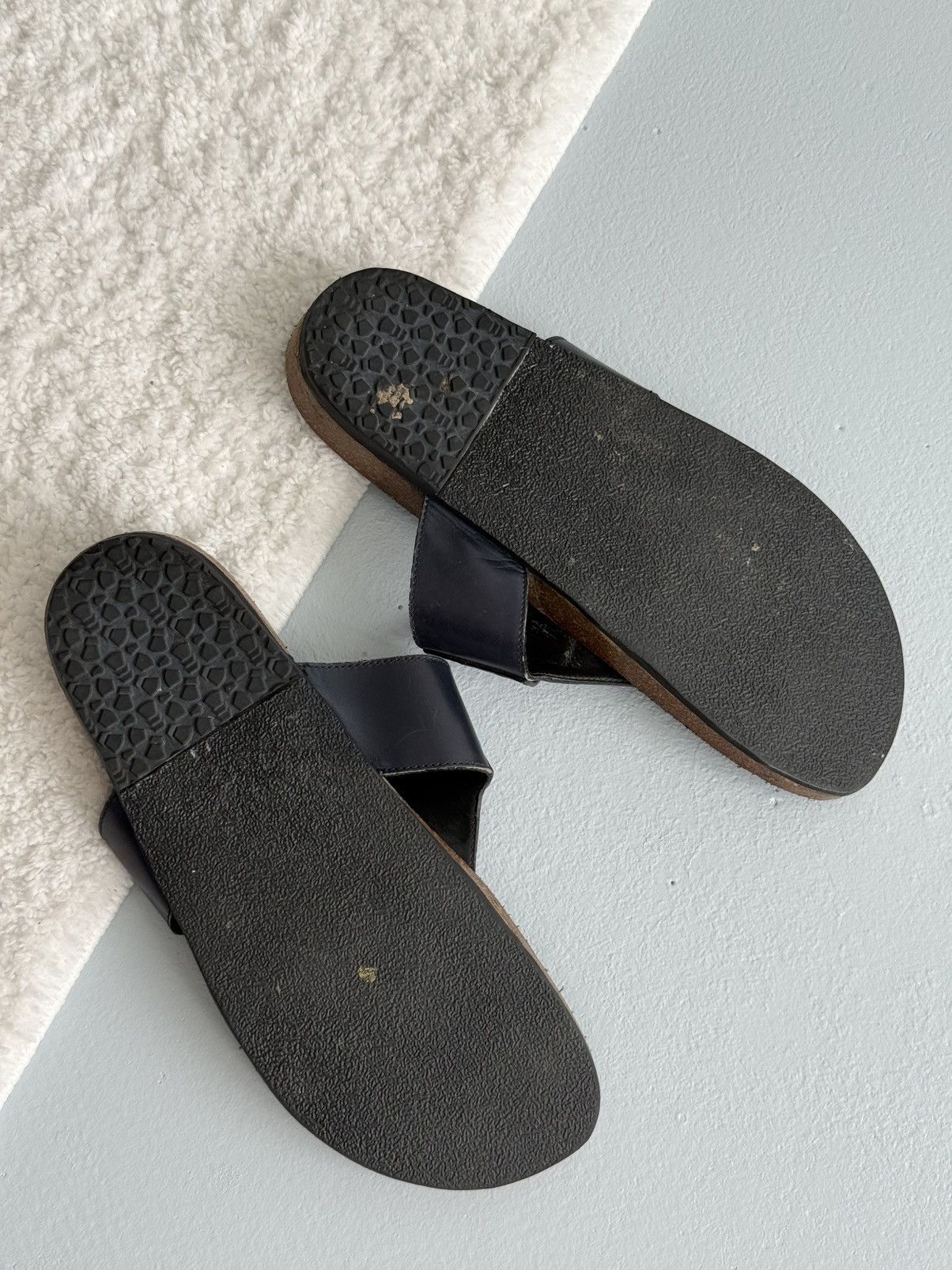 Gucci Gucci Italy Leather Cork Footbed Thong Sandals Flip Flops Size US 9 / EU 42 - 10 Thumbnail