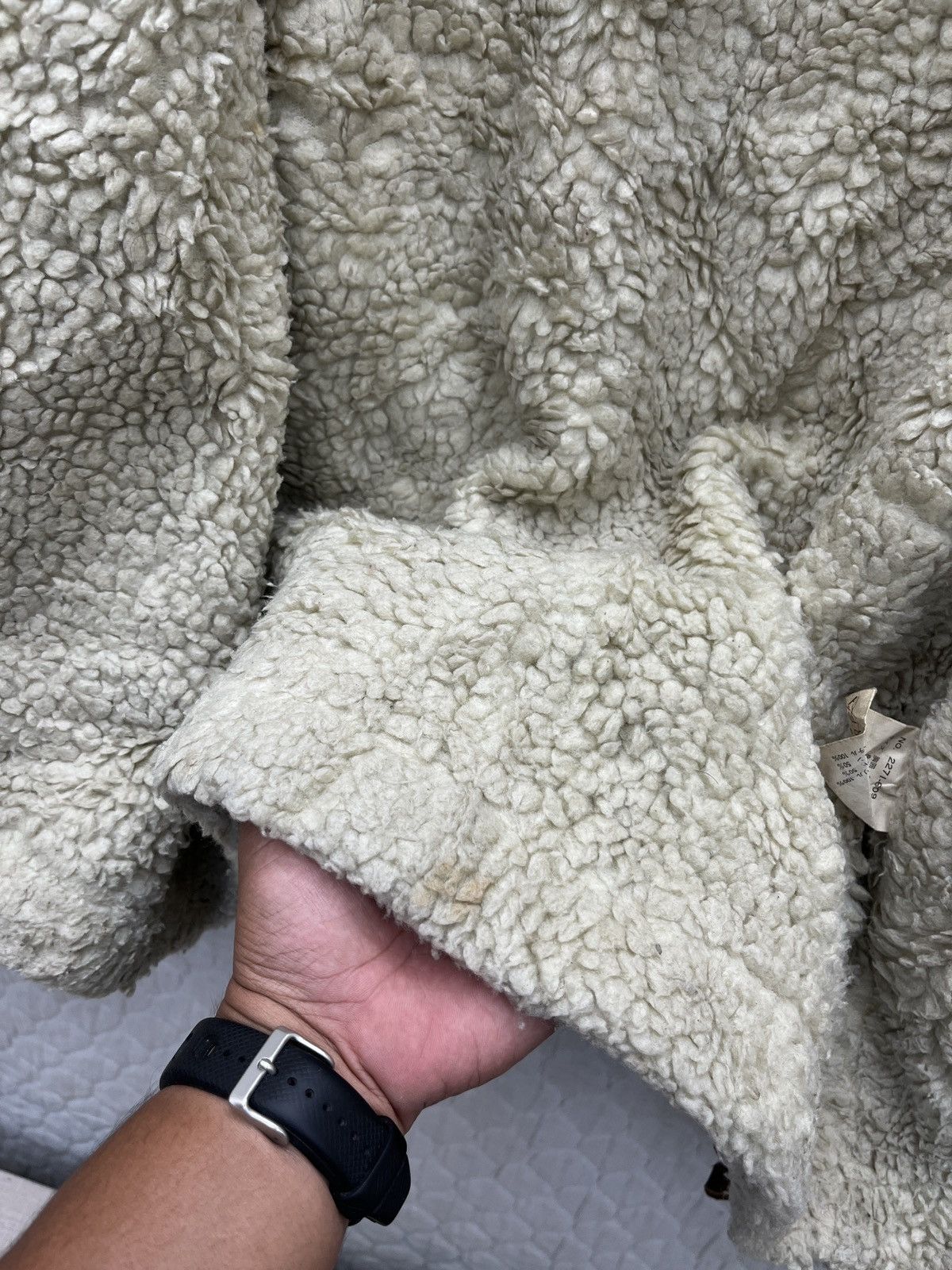 Vintage 🔥🔥🔥ARCHIVE CREATION CUBE LEATHER SHEARLING JACKET Size US L / EU 52-54 / 3 - 14 Thumbnail
