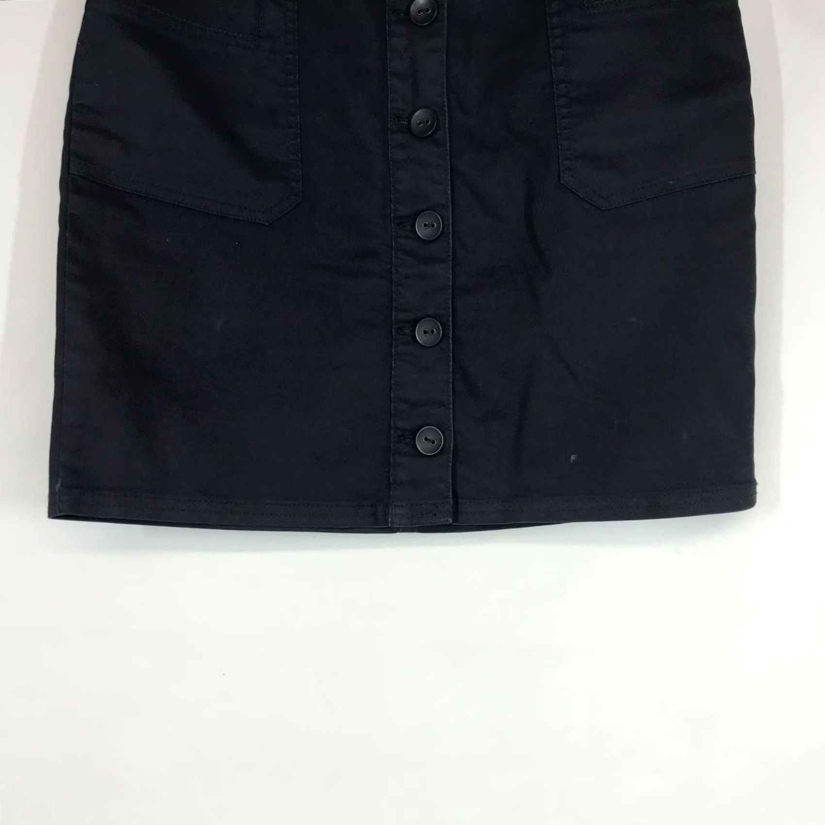 Prana PRANA WOMEN'S Skirt NAVY 4 Button Pockets Short Short Navy 90s? Size 27" / US 4 / IT 40 - 3 Thumbnail