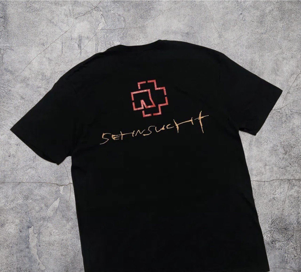 Band Tees × Vintage Rammstein Sehnsucht T Shirt Big Logo 2 Side Vintage Archive Size US L / EU 52-54 / 3 - 5 Thumbnail