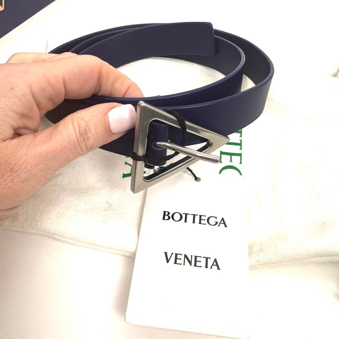 Unisex Bottega Veneta NWT Purple Leather Belt 90cm / 36 in