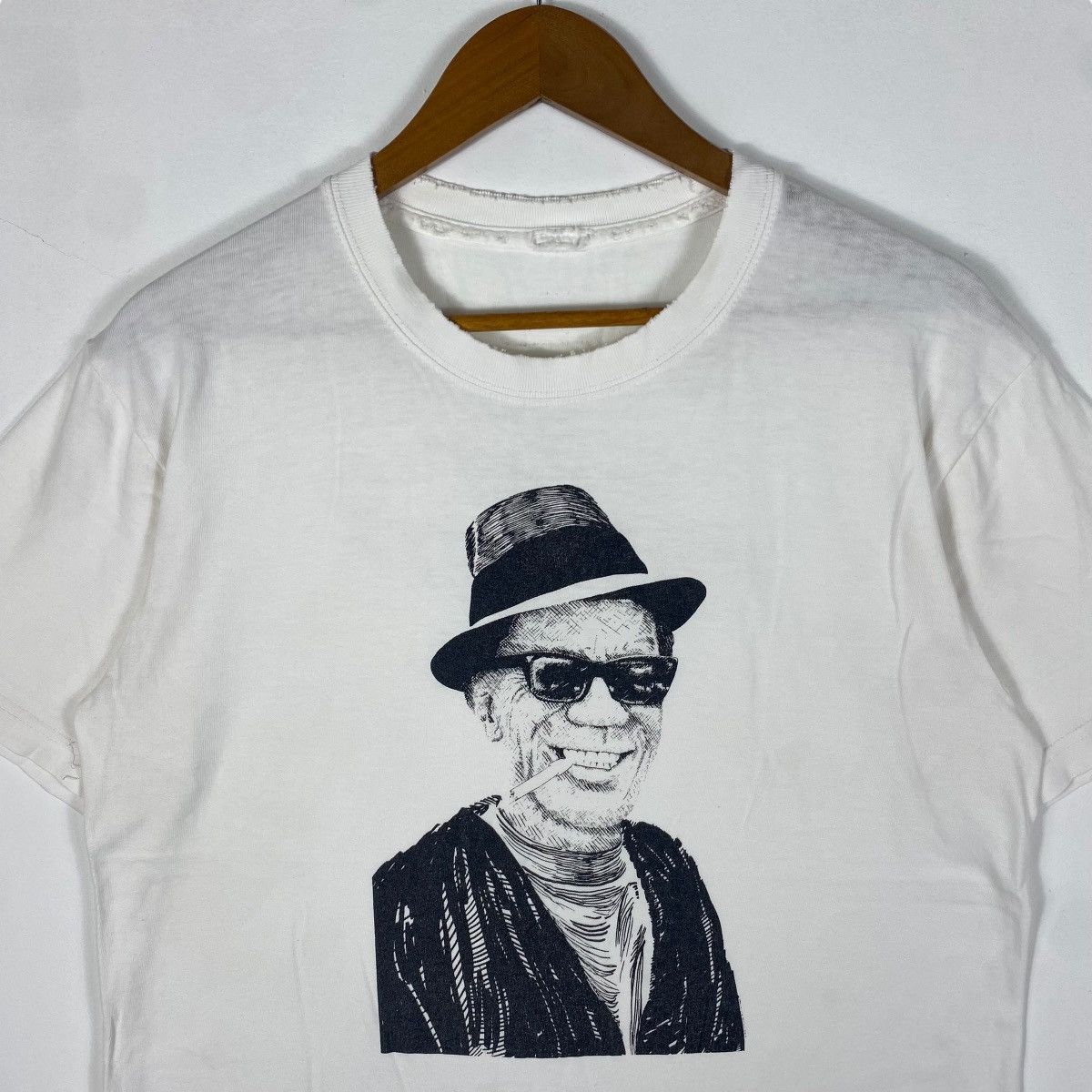 Band Tees × Vintage Vintage LIGHTNIN' HOPKINS Got Mojo Distressed Tee Shirt Size US L / EU 52-54 / 3 - 2 Thumbnail