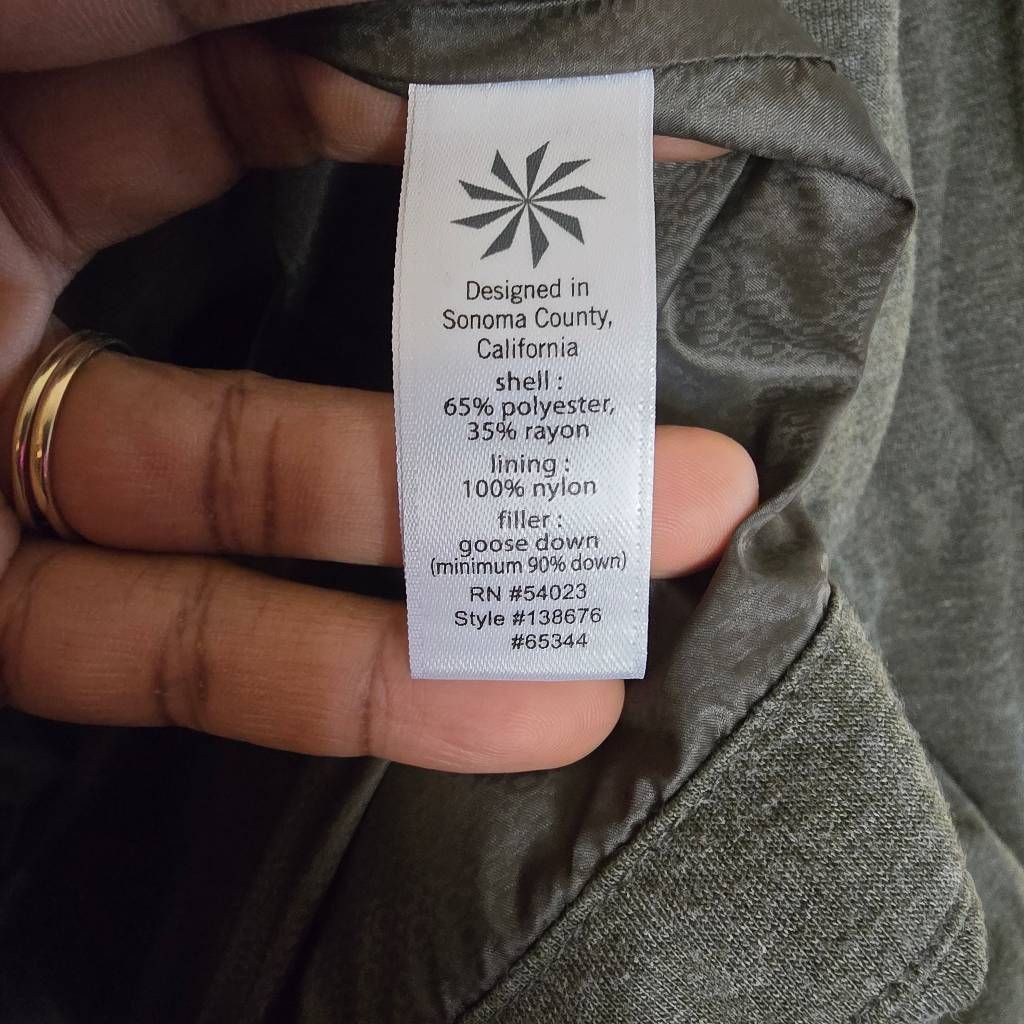 Athleta Athleta Hooded Puffer Vest Women’s M Green Goose Down Fill Z Size M / US 6-8 / IT 42-44 - 6 Thumbnail