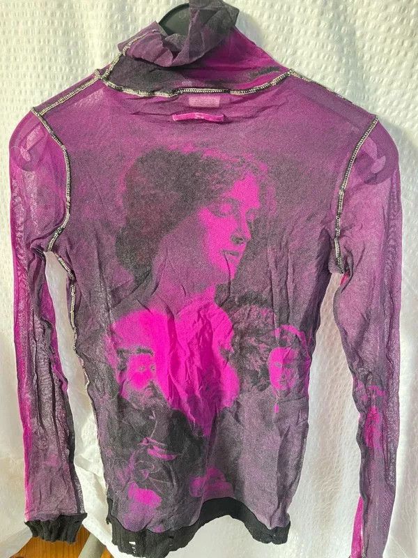 Jean Paul Gaultier Jean Paul Gaultier Sheer Face Print Top Size M / US 6-8 / IT 42-44 - 1 Thumbnail