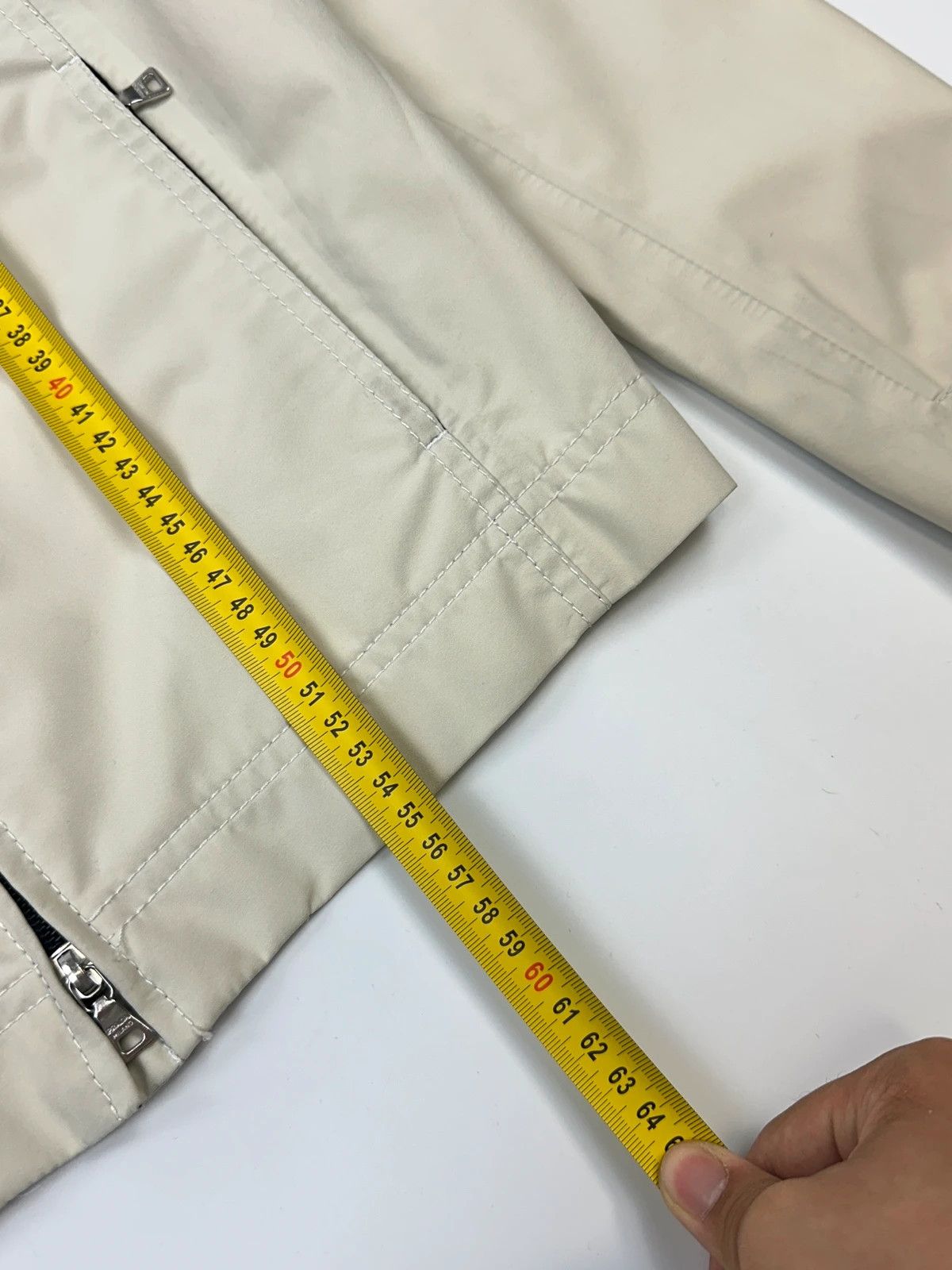 Prada Prada Sport SS2000 Nylon Beige Gore-Tex Rain Jacket Size L / US 10 / IT 46 - 13 Thumbnail