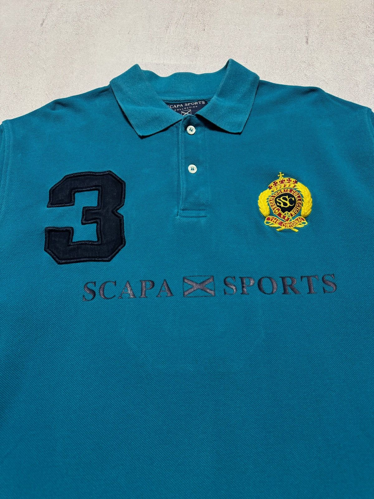 Scapa Sports Vintage Scapa Sports Rugby Polo Sweatshirt #3 Big Logo Ralph Size US L / EU 52-54 / 3 - 5 Thumbnail