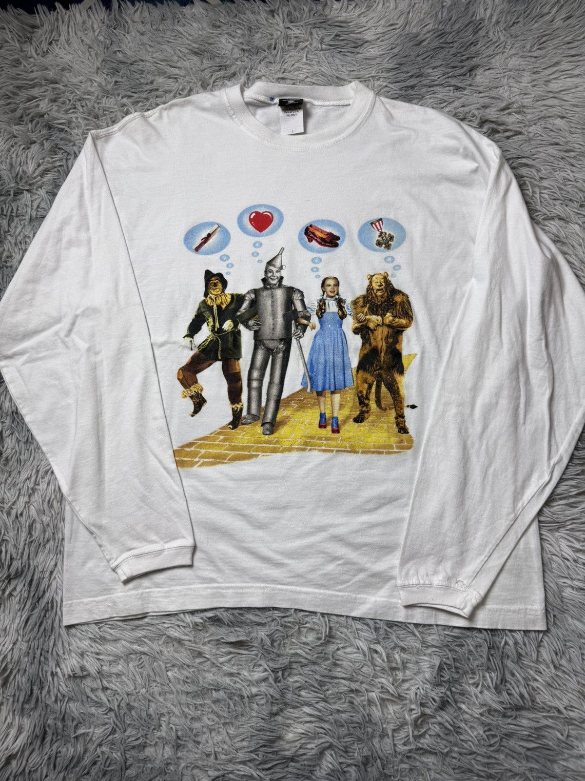 Warner Bros Vtg Wizard of Oz Warner Bros Cartoon Network 1998 Size US L / EU 52-54 / 3 - 1 Thumbnail