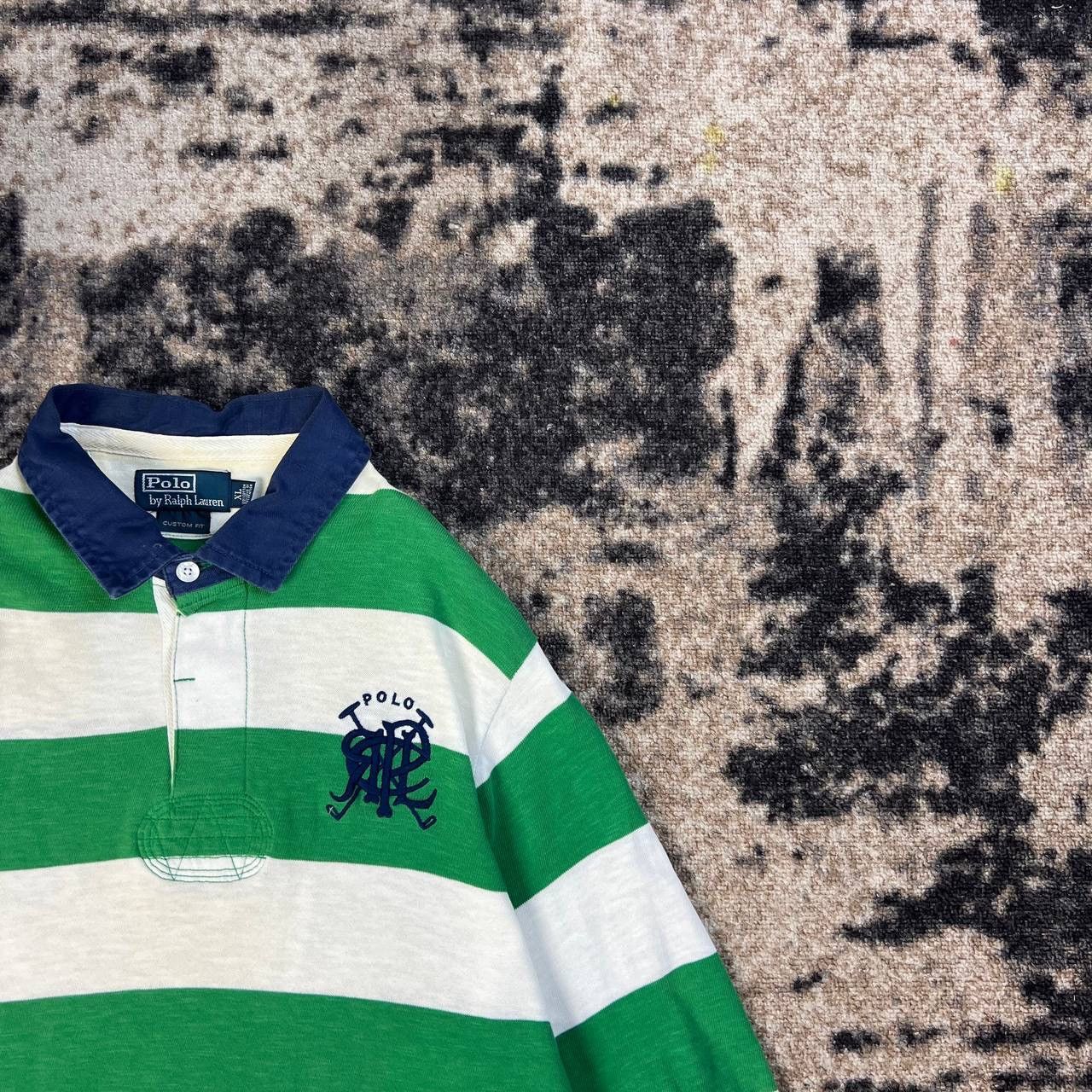 Polo Ralph Lauren Polo Ralph Lauren Vintage Y2K Big Logo Rugby Long Sleeve Size US XL / EU 56 / 4 - 2 Thumbnail