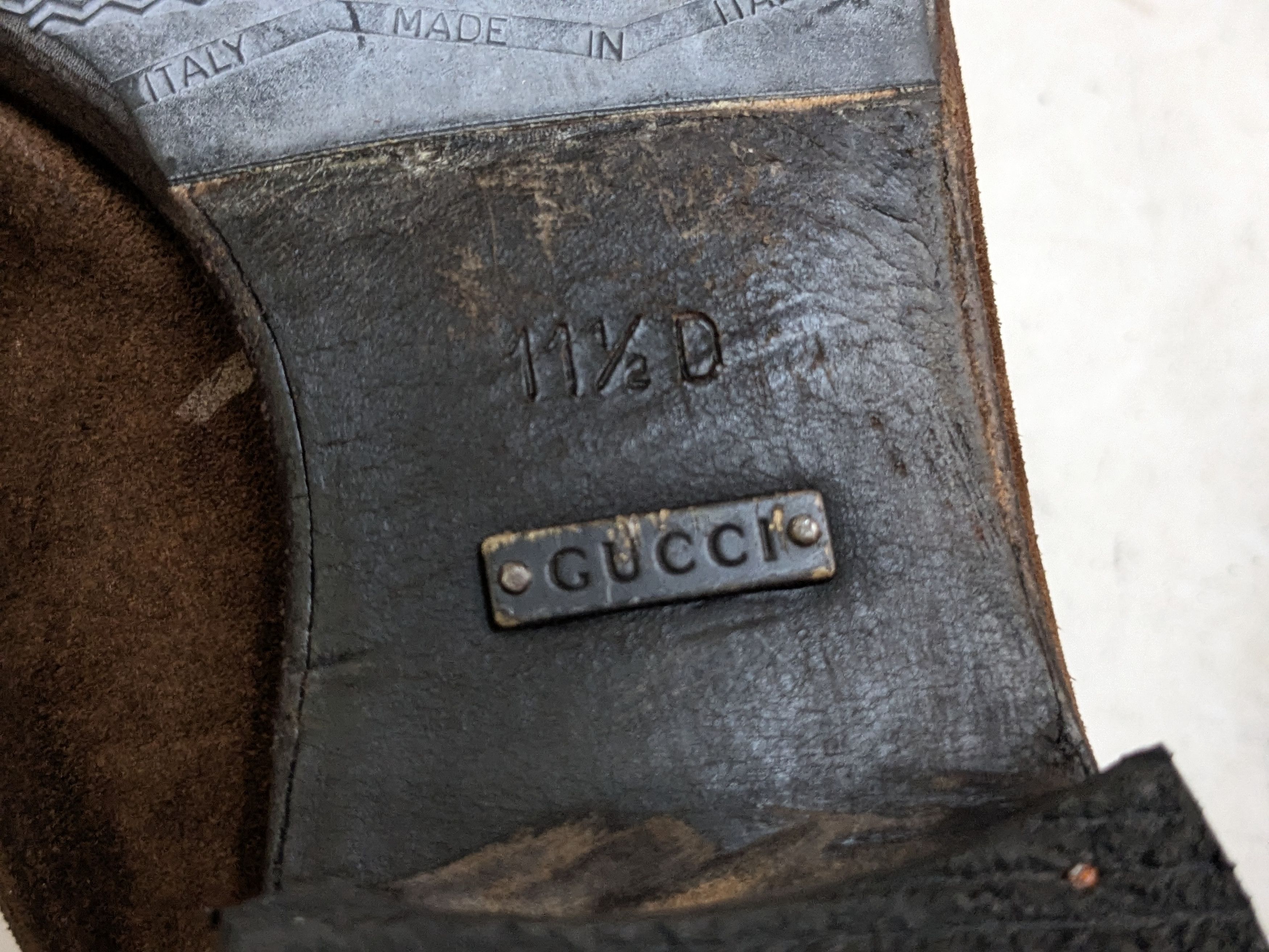 Gucci Gucci Horsebit Loafers Brown Suede Leather 11.5 D Buckle Size US 11.5 / EU 44-45 - 12 Thumbnail