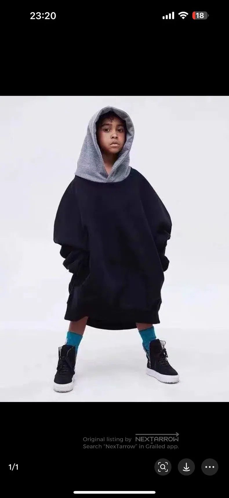 Fear of God 5th Little Grey Hat Sweatshirt