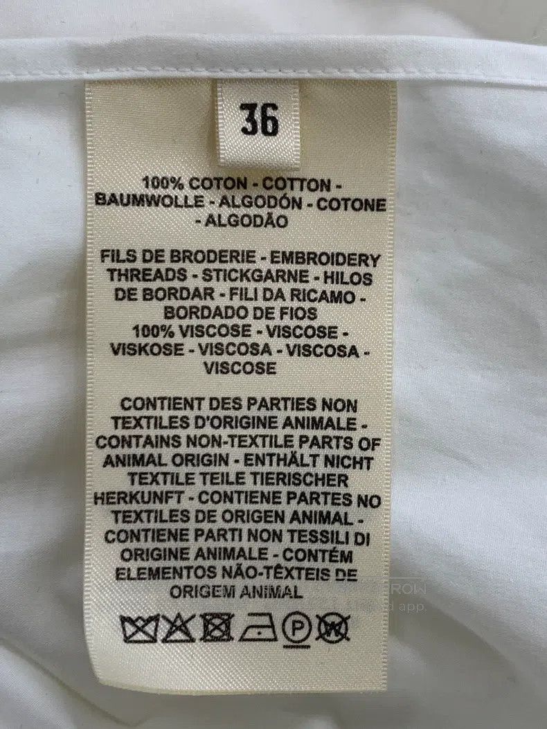Hermes Hermes White tailored waist shirt with design Size XS / US 0-2 / IT 36-38 - 5 Thumbnail