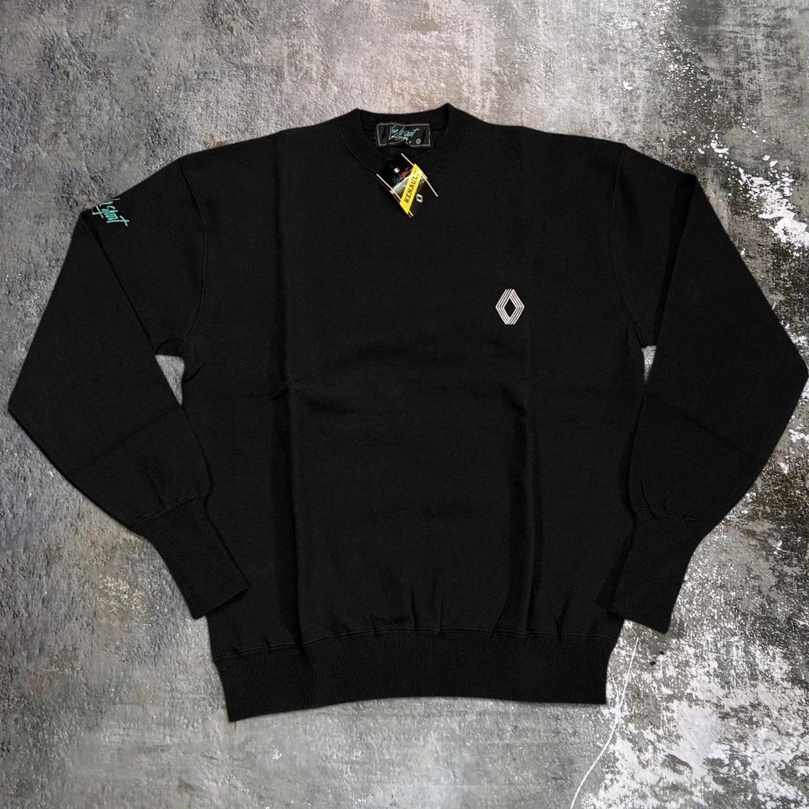 Formula 1 × Vintage Vintage 90s F1 Renault Black Sweatshirt. Vive Le Sport. XL Size US XL / EU 56 / 4 - 1 Thumbnail