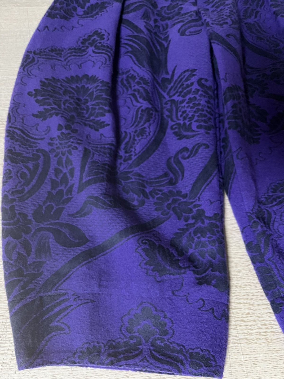 Vivienne Westwood 10 Vivienne Westwood gold label floral wide cropped pants Size 28" / US 6 / IT 42 - 3 Thumbnail