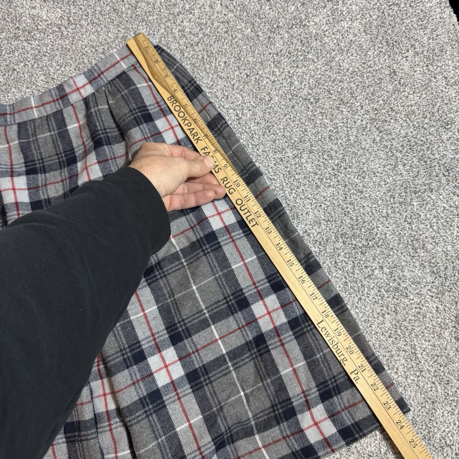 Other Vintage 70s ILGWU Skirt Size 10 Petite Plaid Dark Academia Size 32" / US 10 / IT 46 - 3 Thumbnail