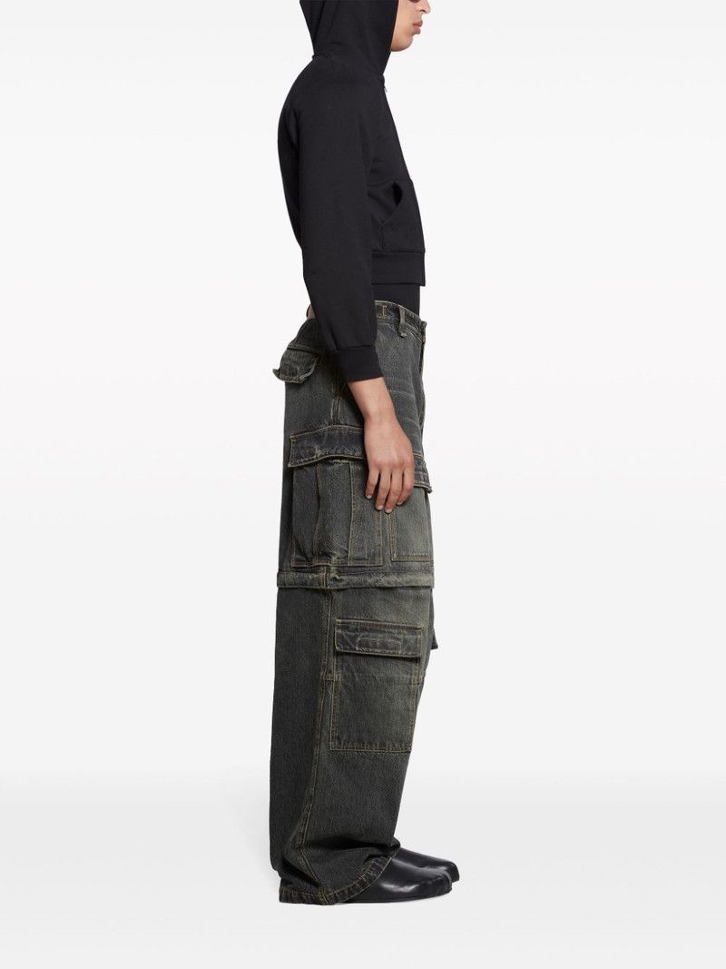 Balenciaga o1tr1nto0326 Cargo Pants in Black Size US 36 / EU 52 - 3 Thumbnail