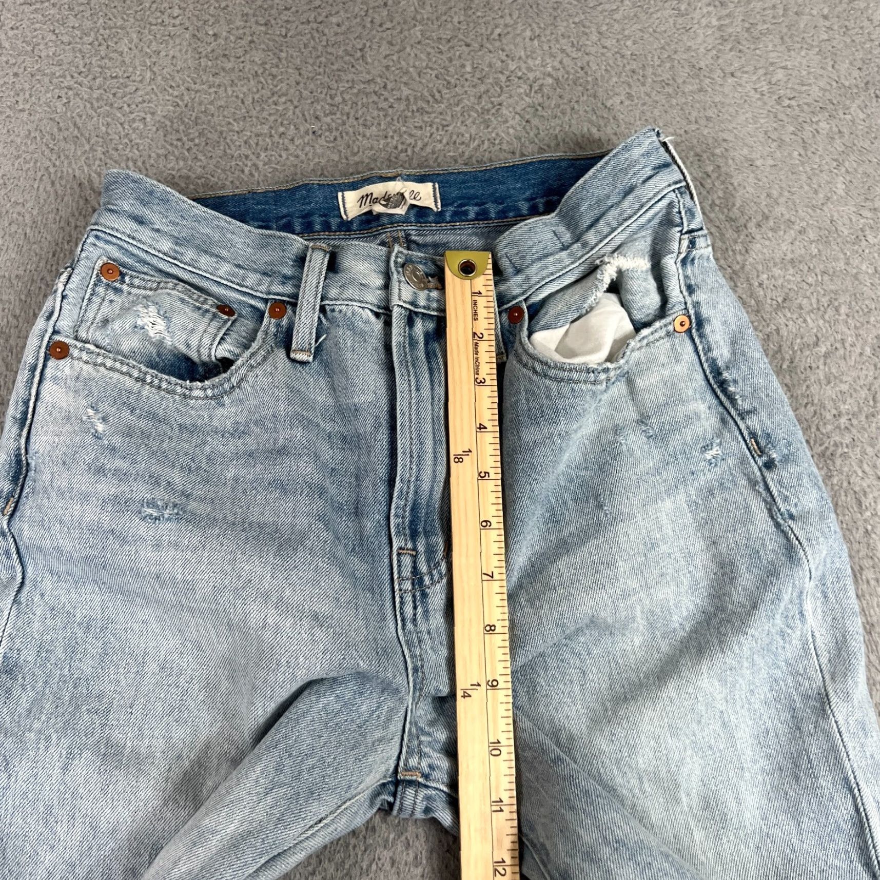 Madewell Madewell Jeans Womens 26 Light Wash 90s Bohemian Straight Denim Blue Spring Fall Summer Winter Mens? Size 26" / US 2 / IT 38 - 4 Thumbnail