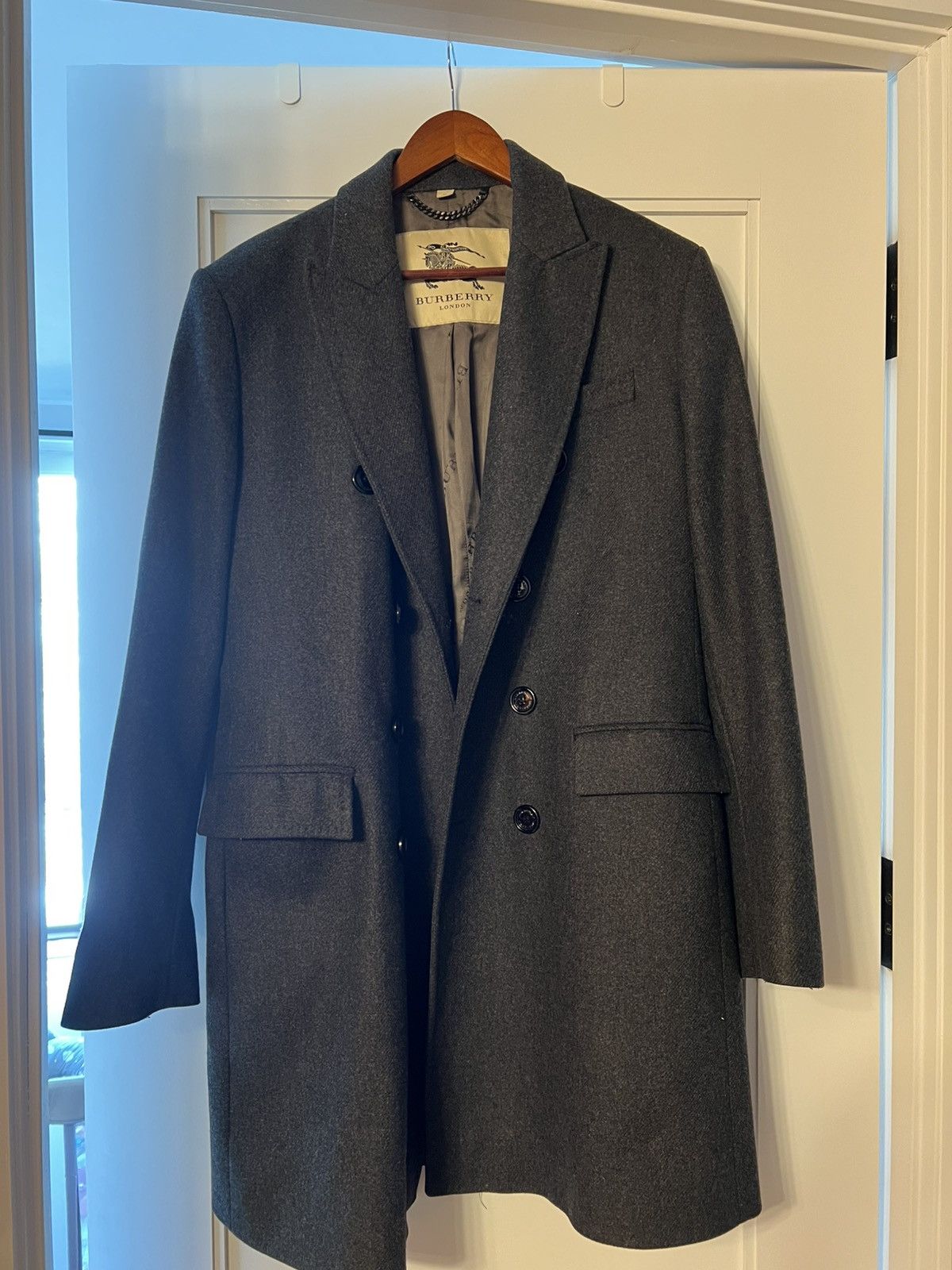 Burberry Burberry Double Breasted Overcoat Size US L / EU 52-54 / 3 - 1 Thumbnail