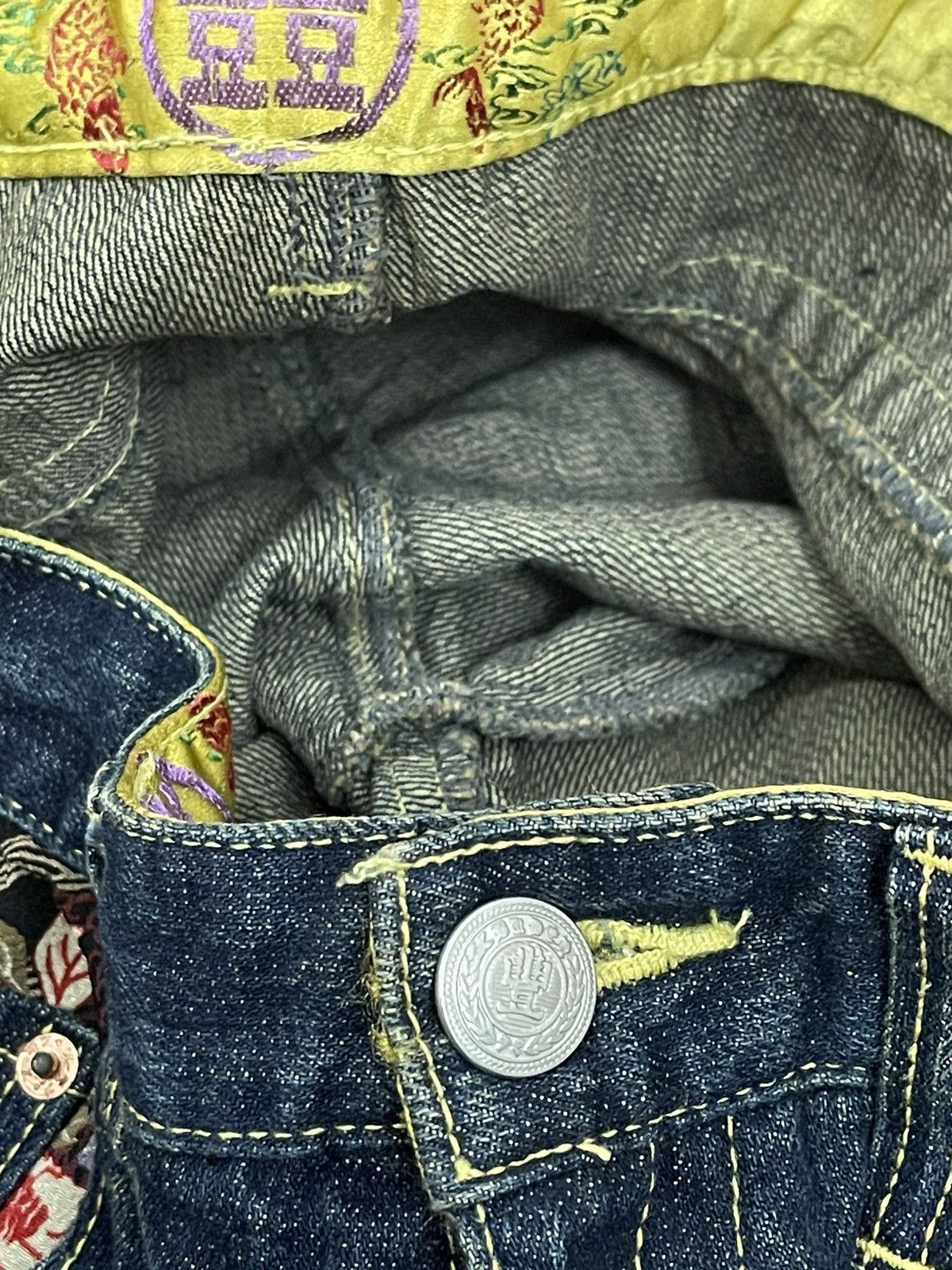 Designer × Japanese Brand JapaneseBrand Embroidered Dragon Jeans Size US 33 - 6 Thumbnail