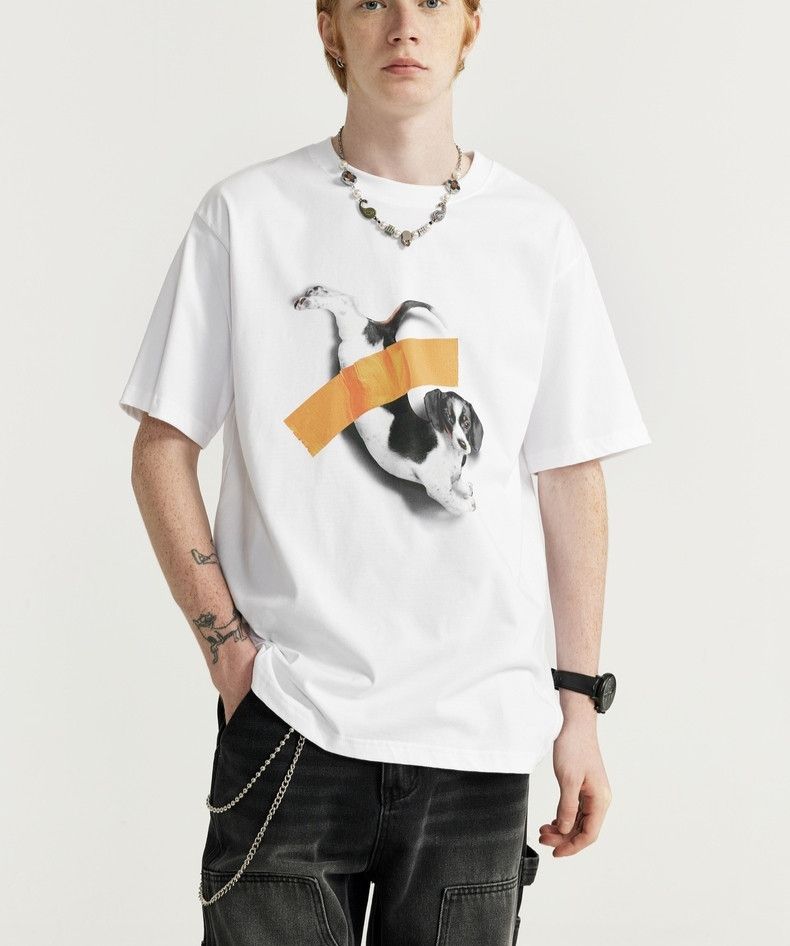 Japanese Brand Puppy Printed Cotton Shirt Graphic Size US XL / EU 56 / 4 - 1 Thumbnail