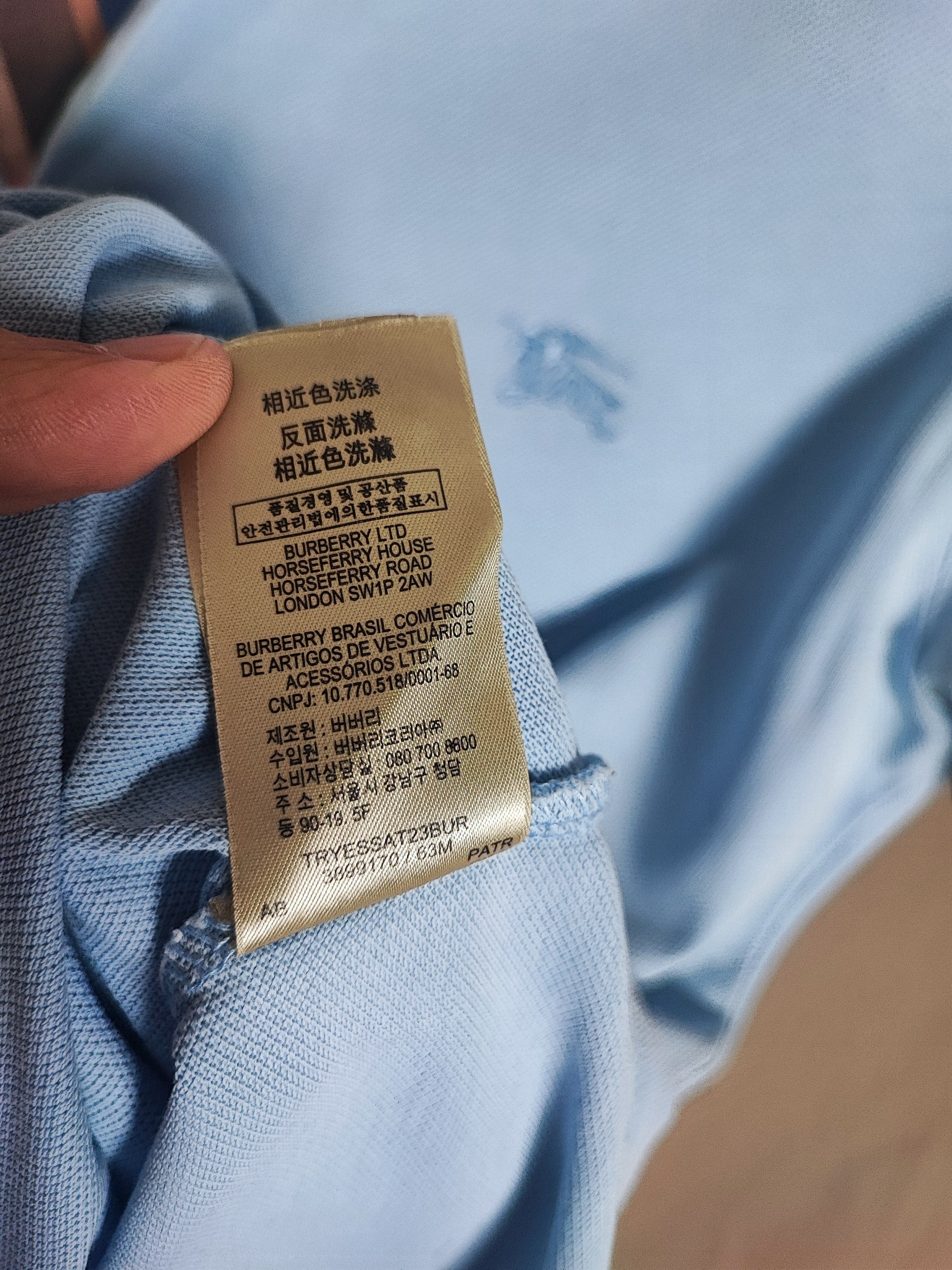 Burberry Burberry Polo M blue Size US M / EU 48-50 / 2 - 13 Thumbnail