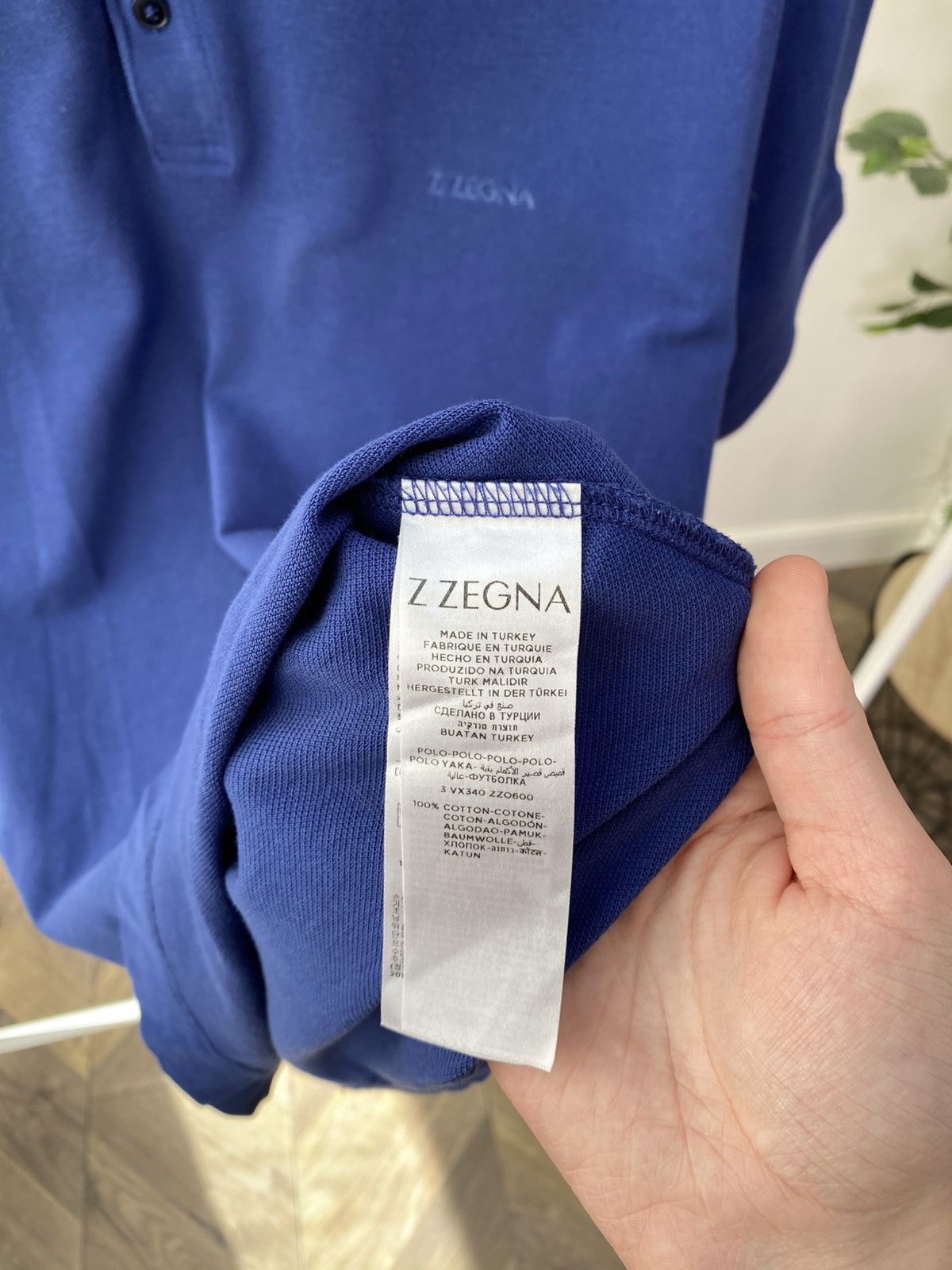 Z Zegna Vintage Z Zegna Navy Embroidered Logo Polo Shirt Size US M / EU 48-50 / 2 - 9 Thumbnail