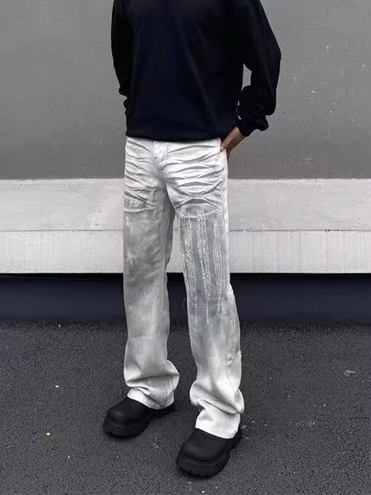 Japanese Brand Embroidery Camouflage Baggy Cargos Men Women Size US 34 / EU 50 - 1 Thumbnail