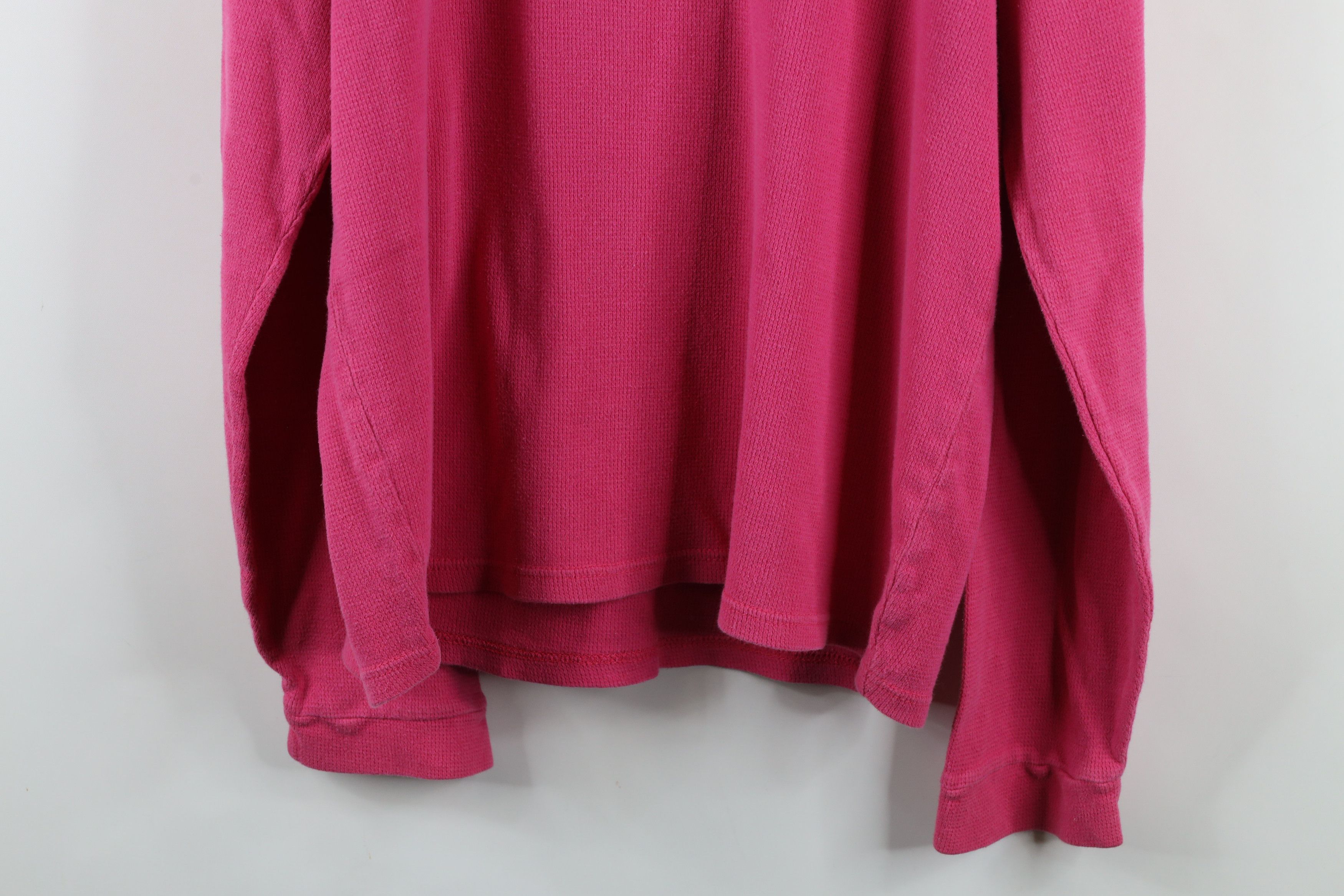 Vintage Vintage Y2K Thermal Waffle Knit Long Sleeve T-Shirt Pink Size XL / US 12-14 / IT 48-50 - 11 Thumbnail