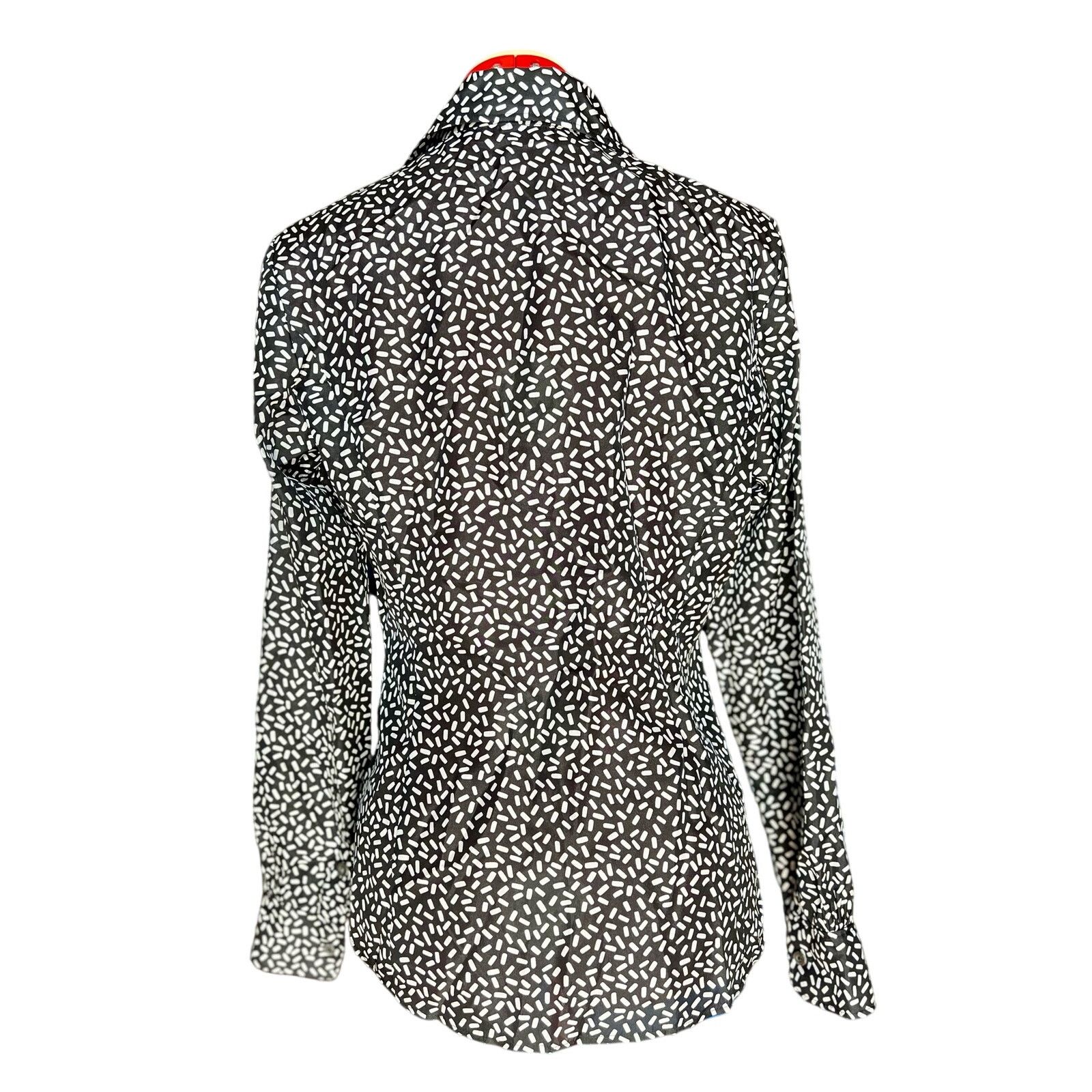 Brooks Brothers Vintage Brooks Brothers Silk Geometric Print Blouse - Size 6 Size M / US 6-8 / IT 42-44 - 2 Thumbnail