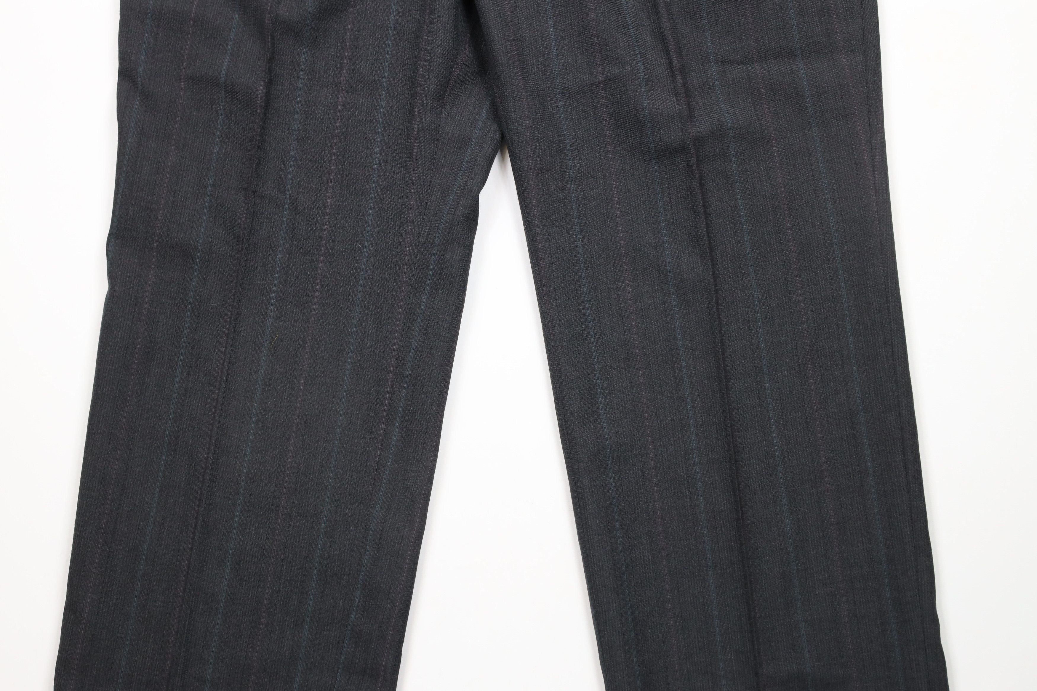 Vintage Vintage 90s Streetwear Striped Pleated Wide Leg Chino Pants Size US 40 / EU 56 - 3 Thumbnail