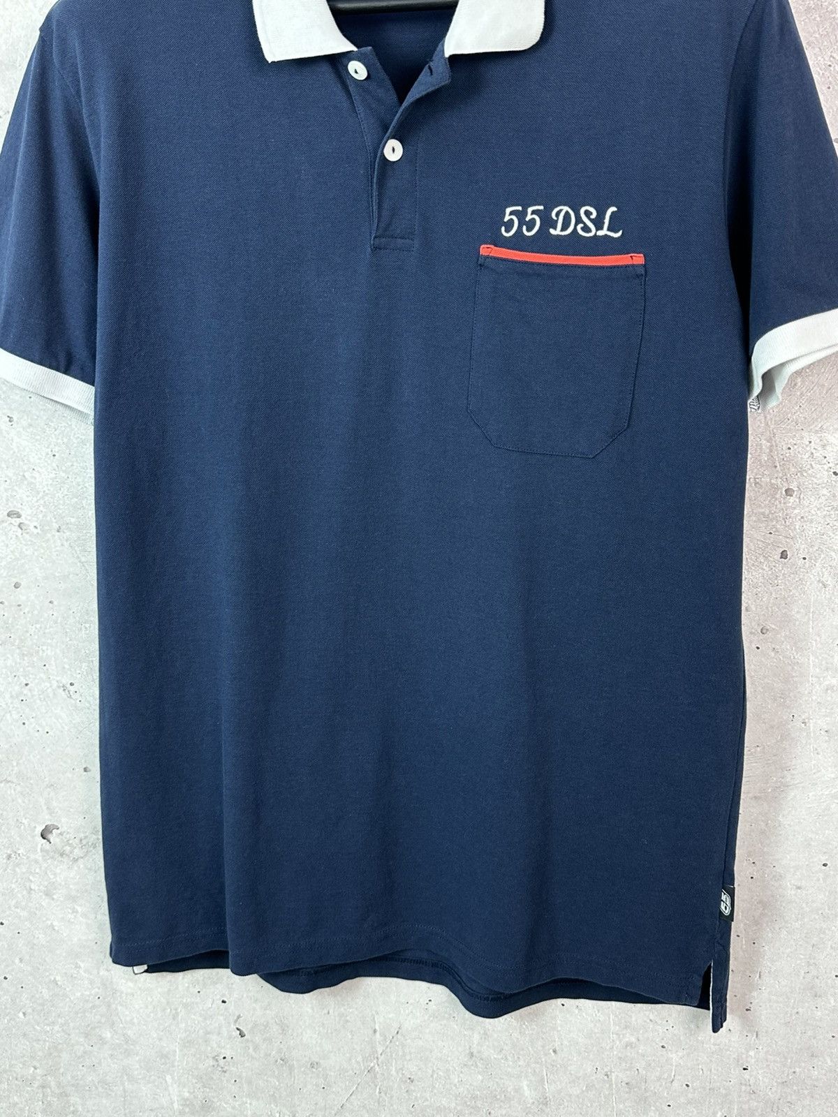 Diesel Diesel 55 Navy Blue Cotton Short Sleeve Men’s Polo Size US L / EU 52-54 / 3 - 6 Thumbnail